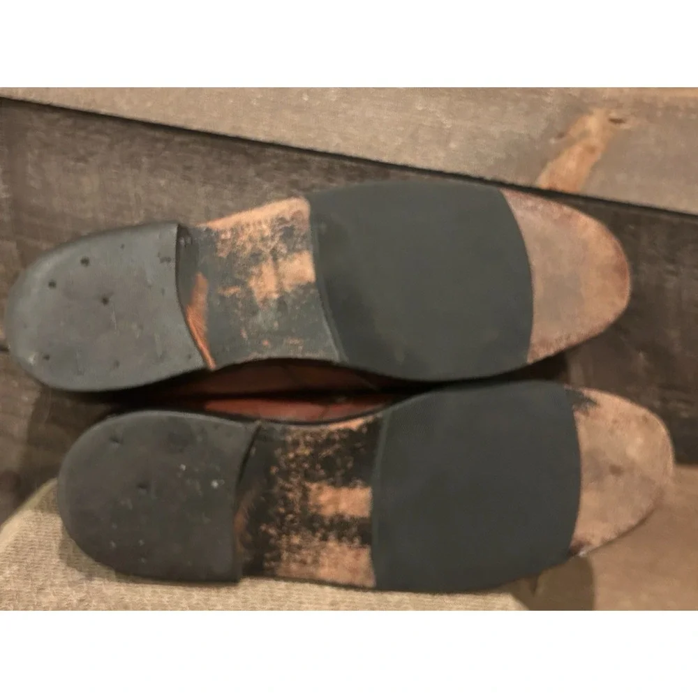 JOHNSTON & MURPHY Cellini Leather Kiltie Loafers w/Tassels Brown. 11.5‎
